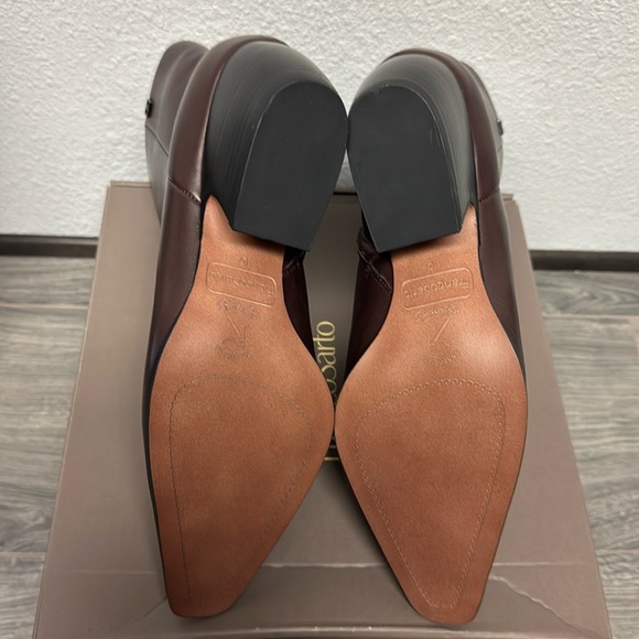 Franco Sarto Vivian Bootie In Castagno Brown Leather - Picture 4 of 9